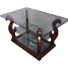 Журнальный столик со стеклянной столешницей Шедевр